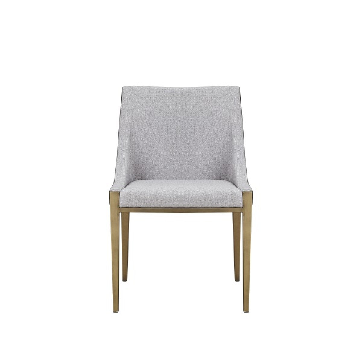 Modrest Fairview - Modern Grey & Brass Dining Chair