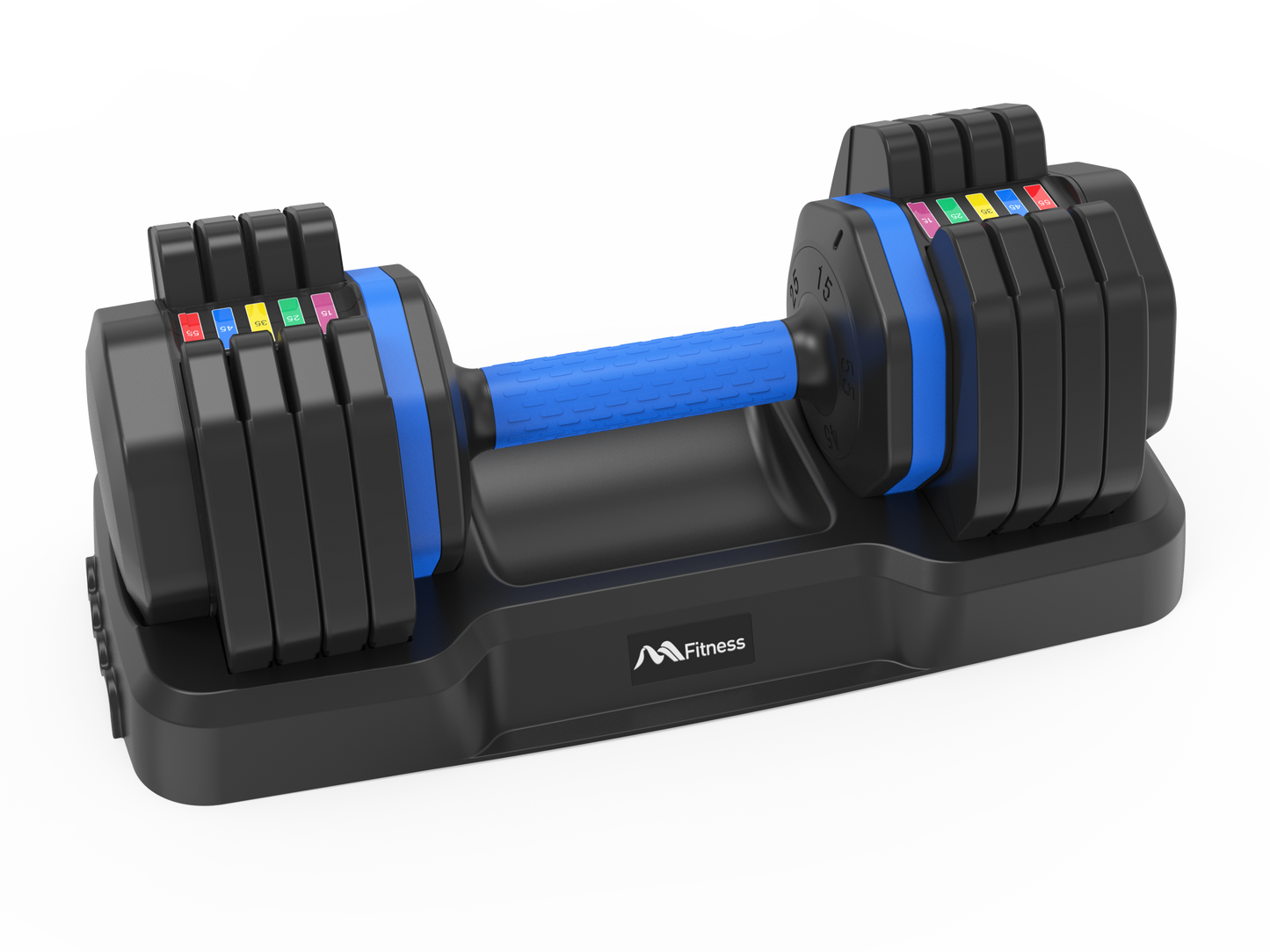 Kendall Adjustable Dumbbell with Tray 55lb Single Fast Exercise Fitness