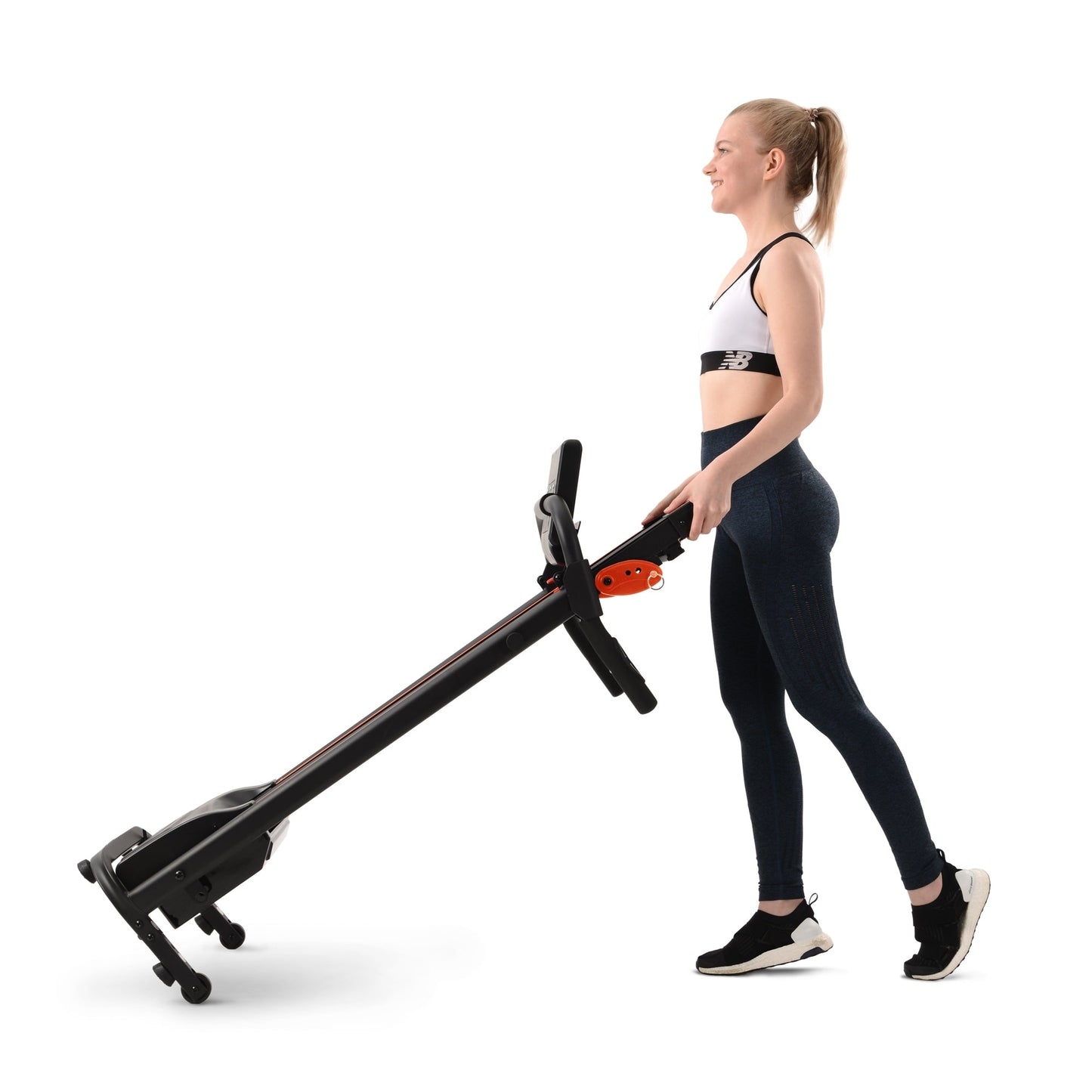 Akutes Electric Foldable Treadmill with Heart Pulse Monitor with Speaker & Incline Adjuster for Home Gym