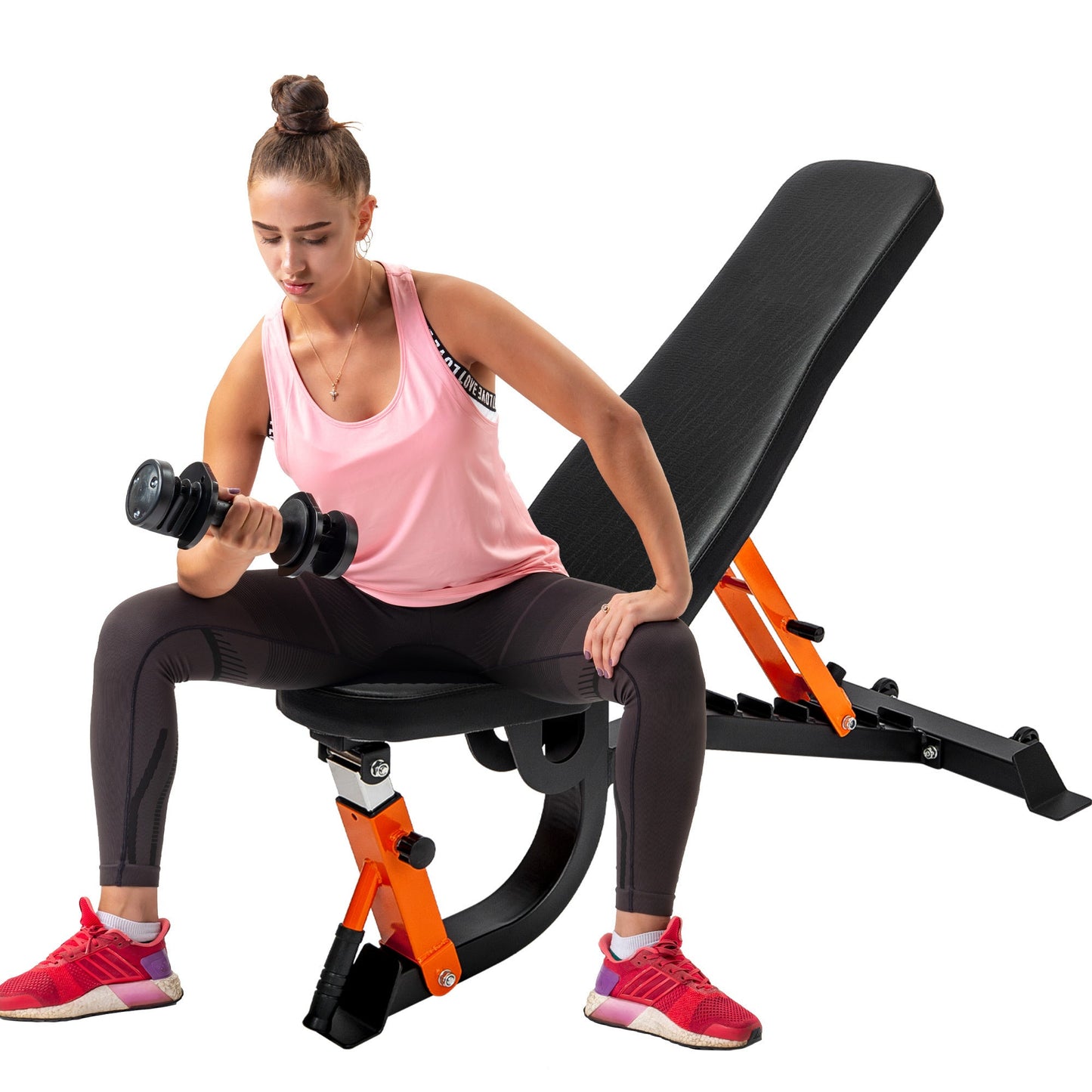 Harmon Training Bench Adjustable Weight Gym Strength - 600lbs Weight Capacity