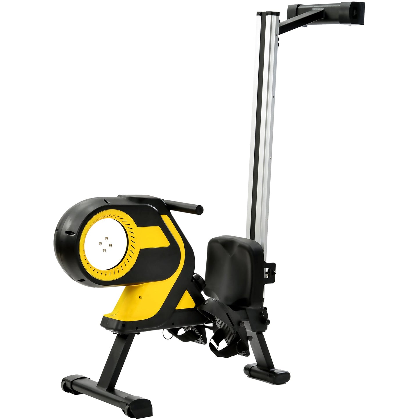 Ledaar Magnetic Rowing Machine with LCD Monitor, 46" Slide Rail and Compact Folding Rower for Home Cadio Workout