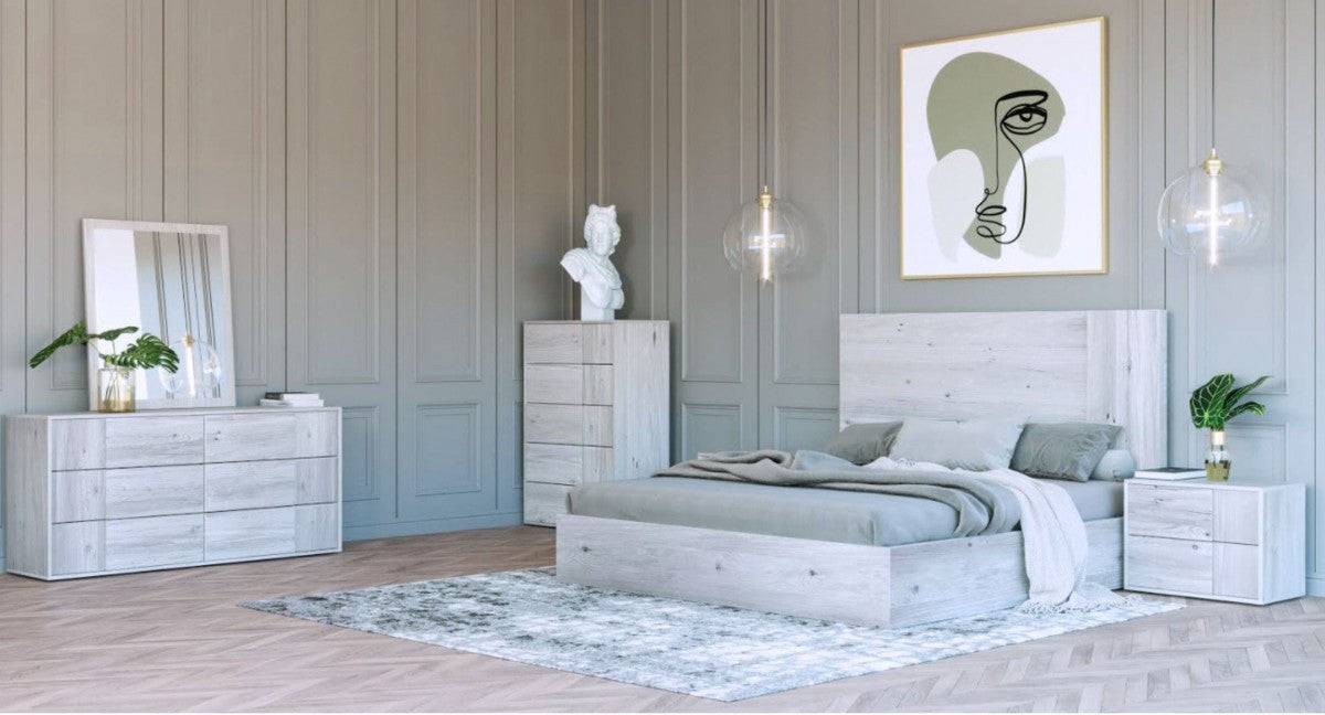 Nova Domus Asus Modern Italian White Bed - Stylish Design Furniture
