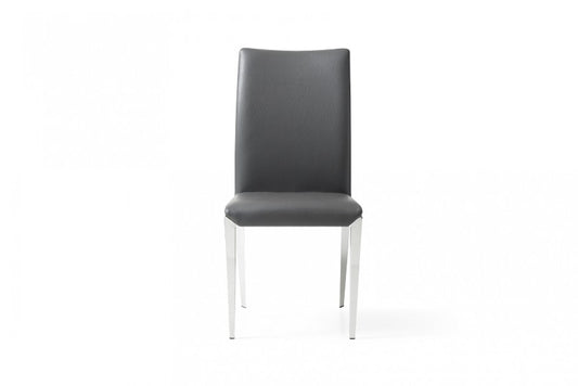 Modrest Taryn - Modern Dark Grey Dining Chair (Set of 2) - Stylish Design Furniture
