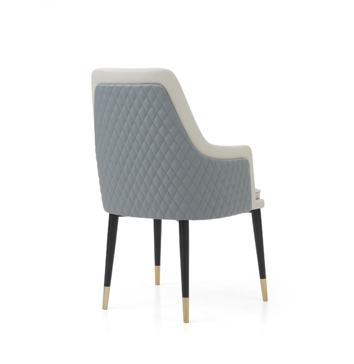 Modrest Duval Modern White & Grey Dining Chair