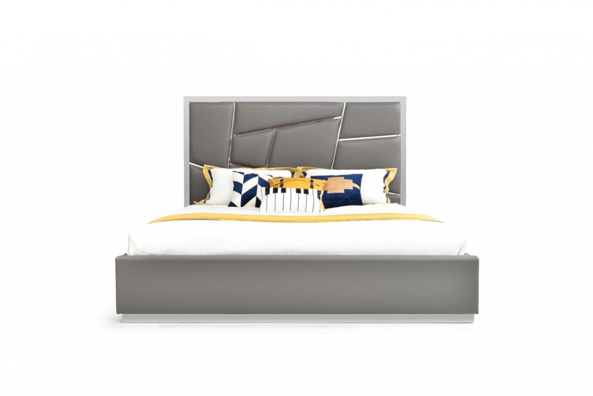 Modrest Chrysler Modern Grey Bedroom Set
