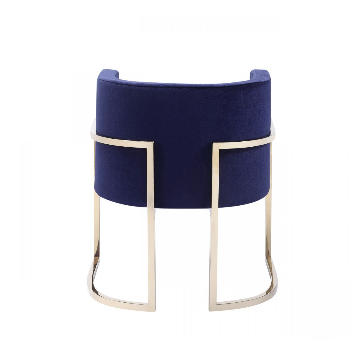 Modrest Betsy - Modern Navy Blue Velvet + Gold Kids Chair