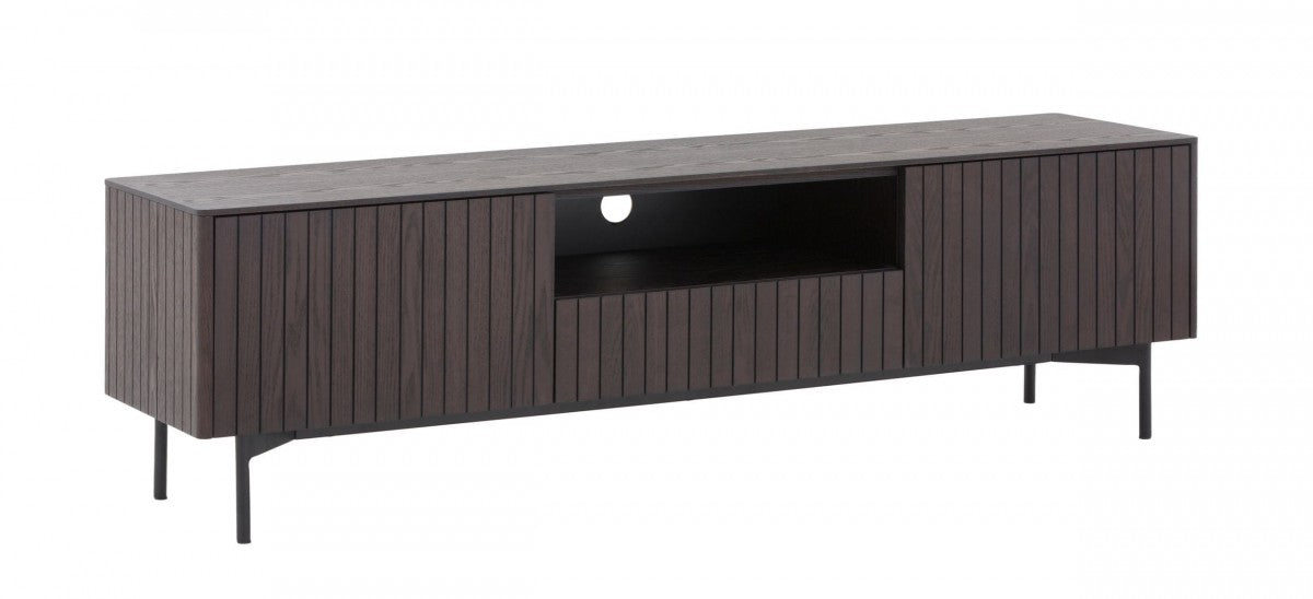 Modrest Calhoun - Modern Smoked Ash TV Stand - Stylish Design Furniture