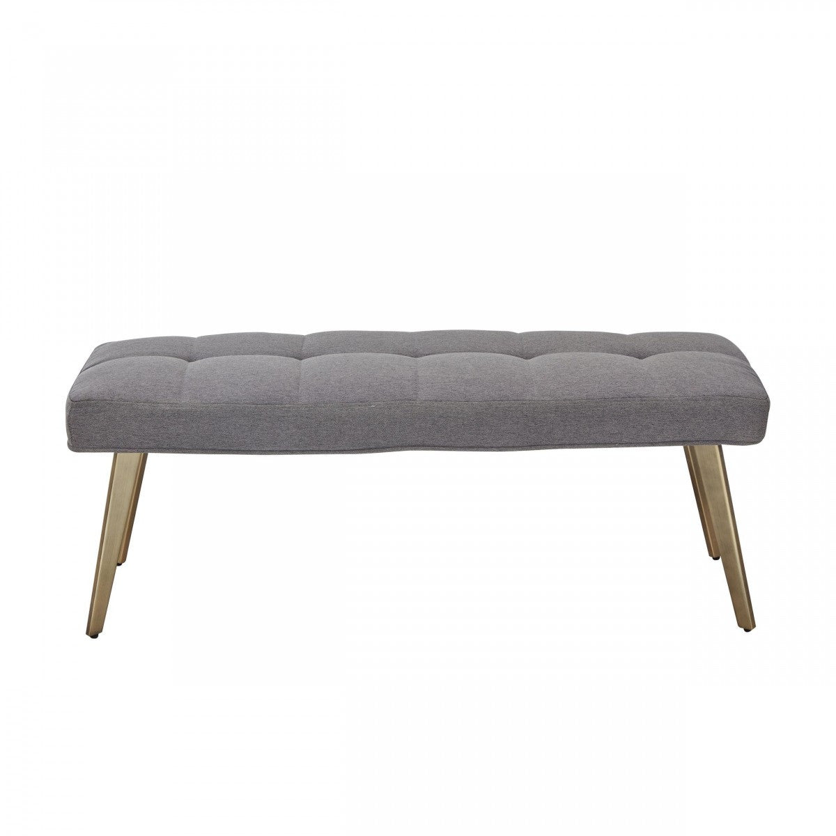 Modrest Cici Contemporary Grey & Antique Brass Bench