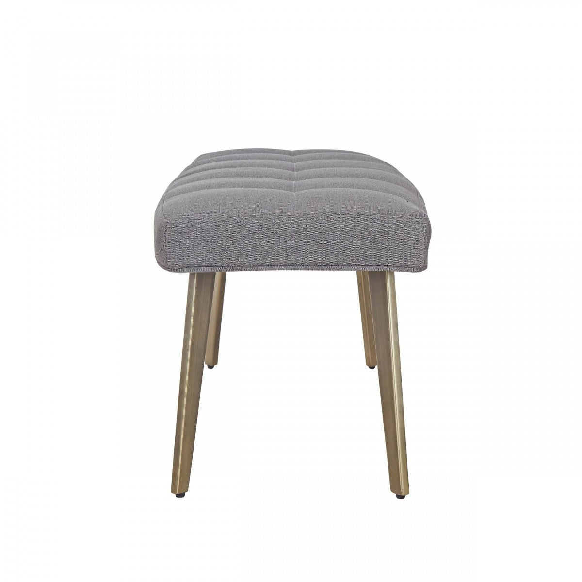 Modrest Cici Contemporary Grey & Antique Brass Bench