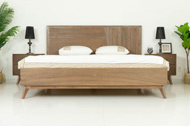 Modrest Claire Contemporary Walnut Bed