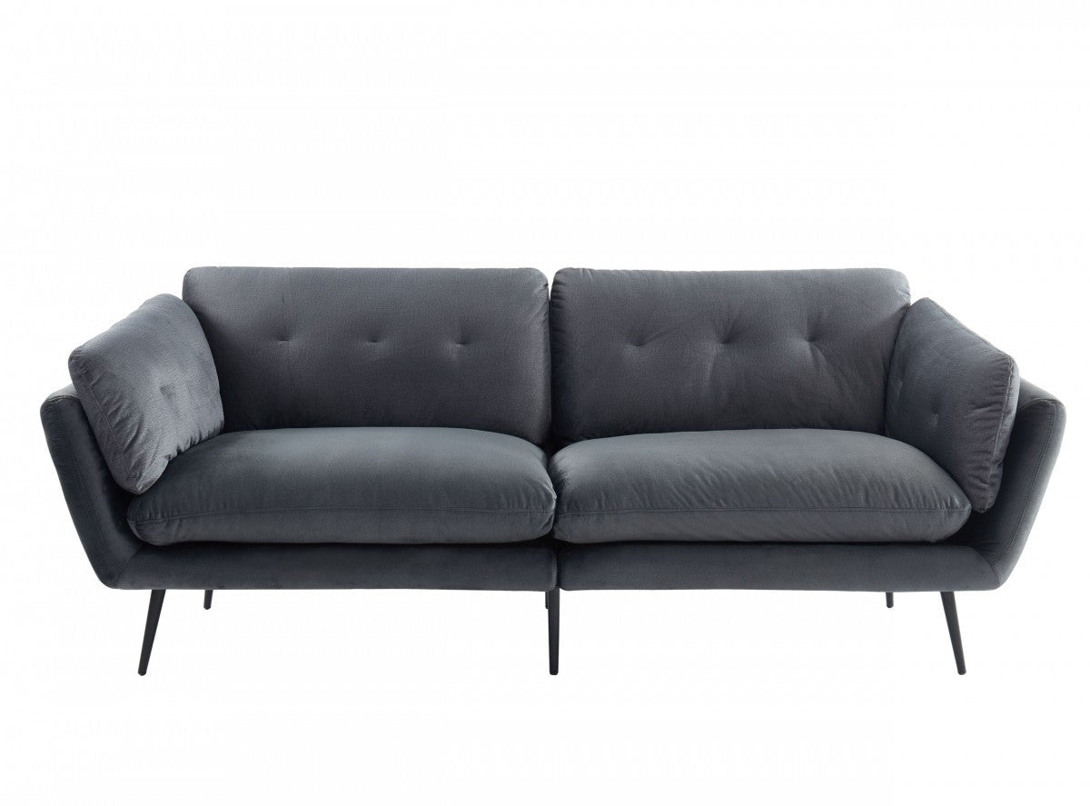 Divani Casa Cody Modern Dark Grey Fabric Sofa