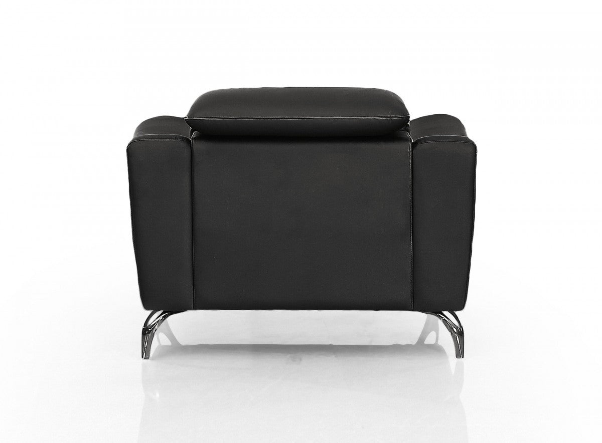 Divani Casa Danis Modern Black Leather Chair