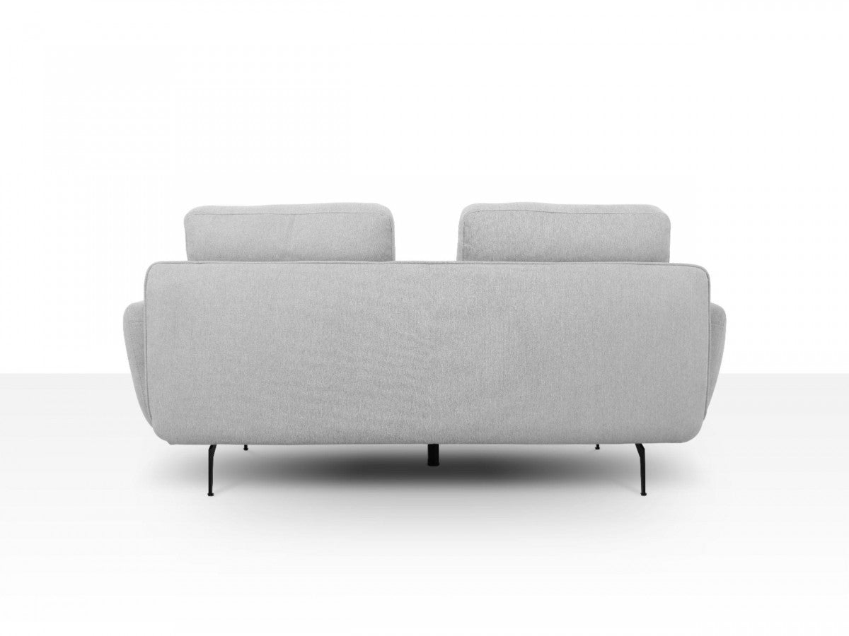 Divani Casa Dolly - Modern Light Grey Fabric Sofa