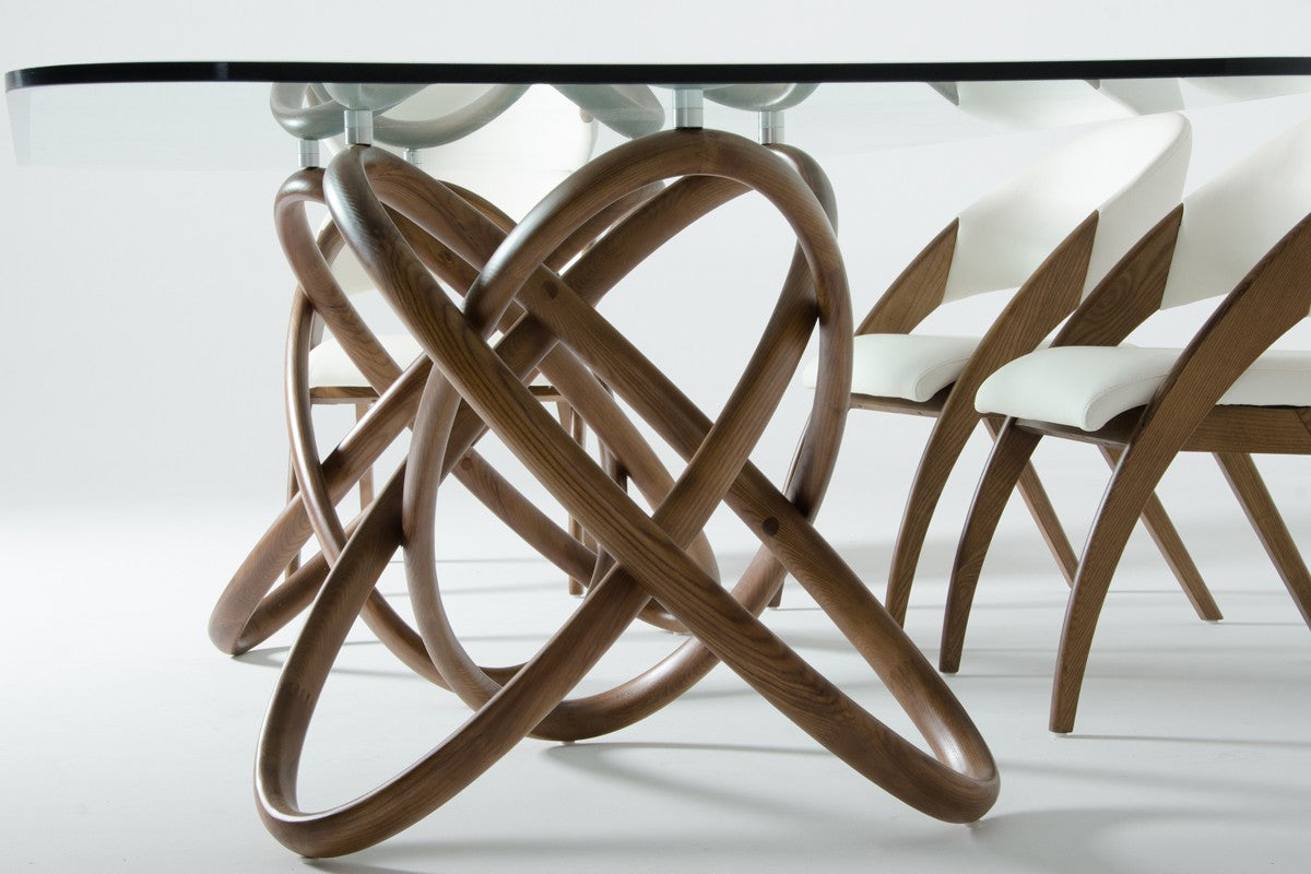 Modrest Mason & Lucas Modern Walnut Dining Set β Stylish Contemporary Dining Room Furniture - Stylish Design Furniture