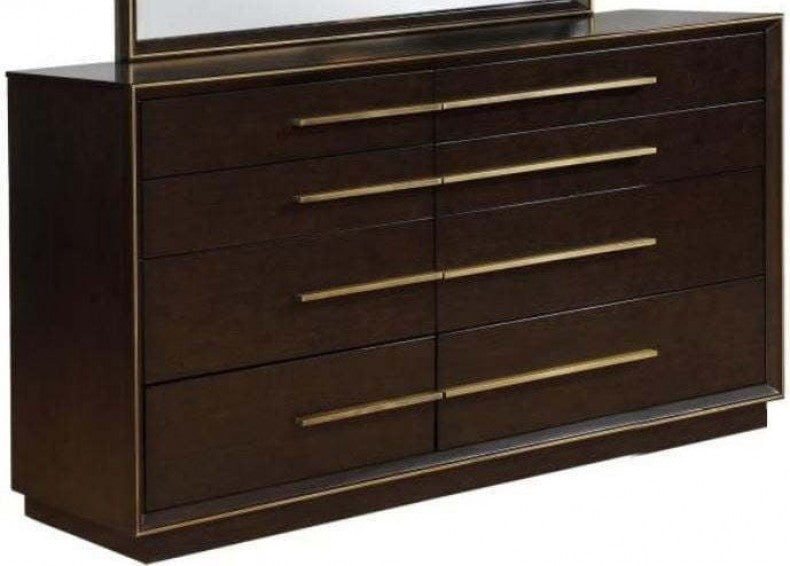 Durango 8-Drawer Dresser β Smoked Peppercorn Finish for Rustic Sophistication and Generous Bedroom Storage