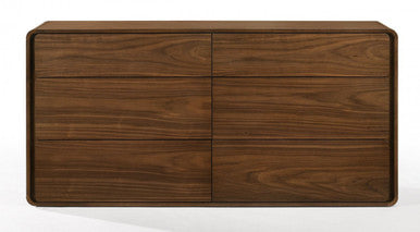 Modrest Dustin Modern Walnut Dresser - Stylish Design Furniture