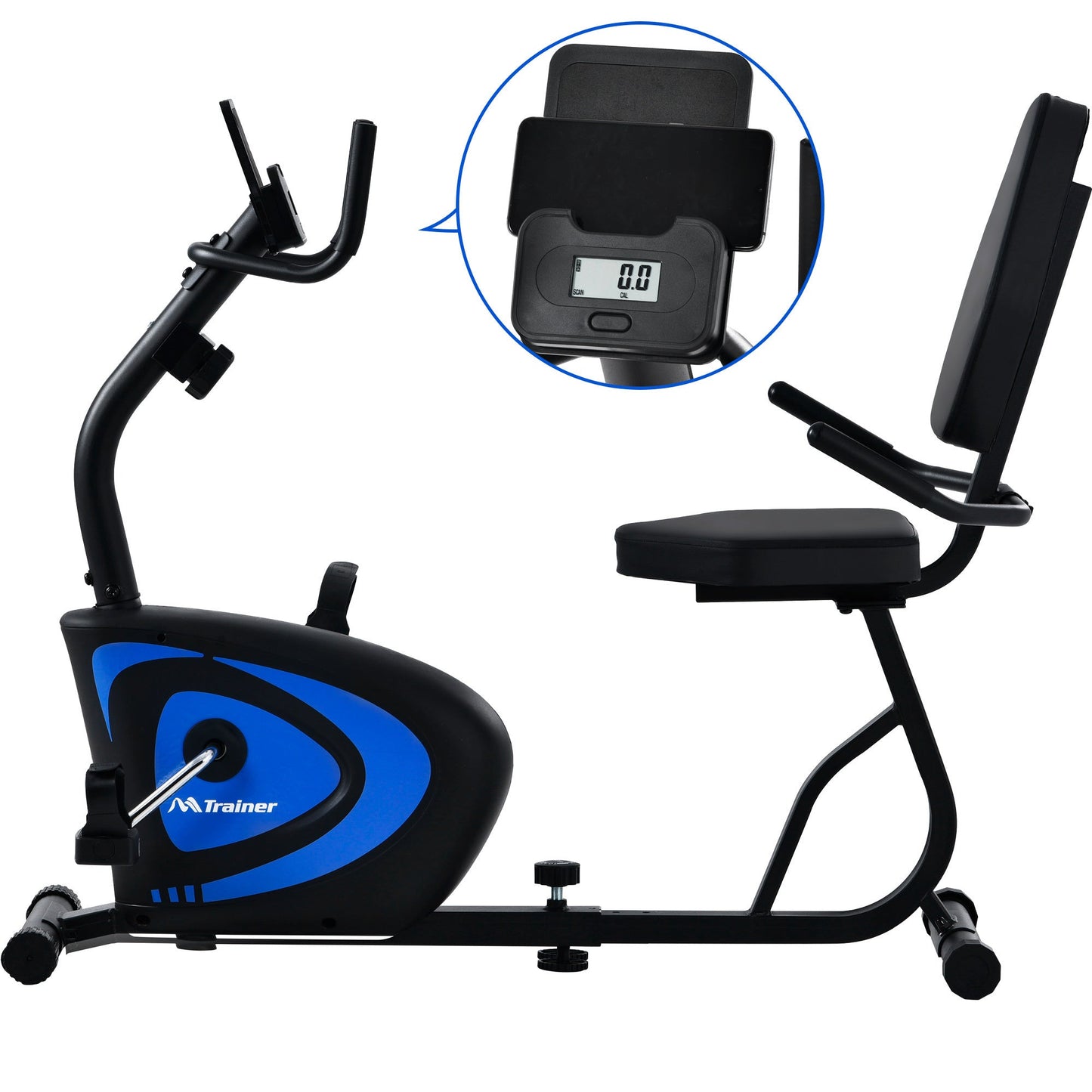 Visal Recumbent Indoor Exercise Bike 8 Level Adjustable Magnetic Resistance Quick Adjustable Seat
