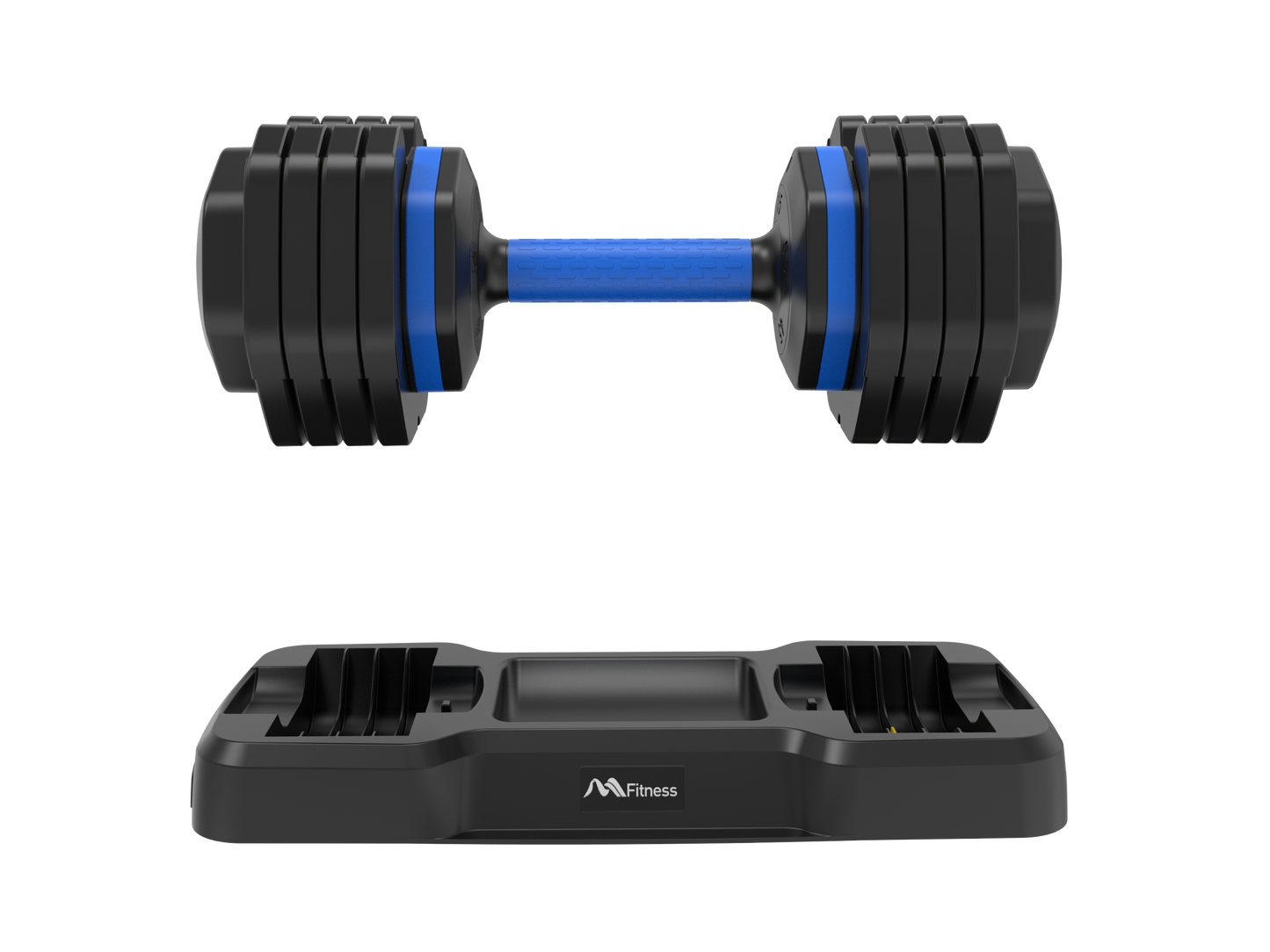 Kendall Adjustable Dumbbell with Tray 55lb Single Fast Exercise Fitness