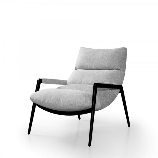 Modrest - Modern Homer Accent Grey Fabric Chair - Stylish Design Furniture