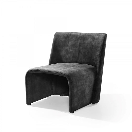 Modrest - Modern Jarvis Accent Dark Grey Fabric Chair - Stylish Design Furniture
