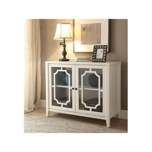 ACME Ceara Console Table in White