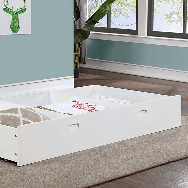 Priam Contemporary White Gray Bed