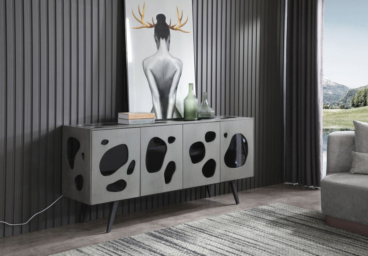 Modrest Fontana Modern Grey Buffet