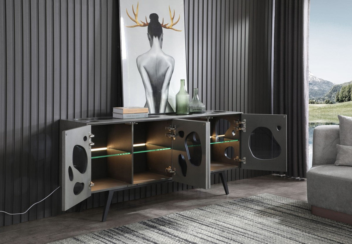 Modrest Fontana Modern Grey Buffet