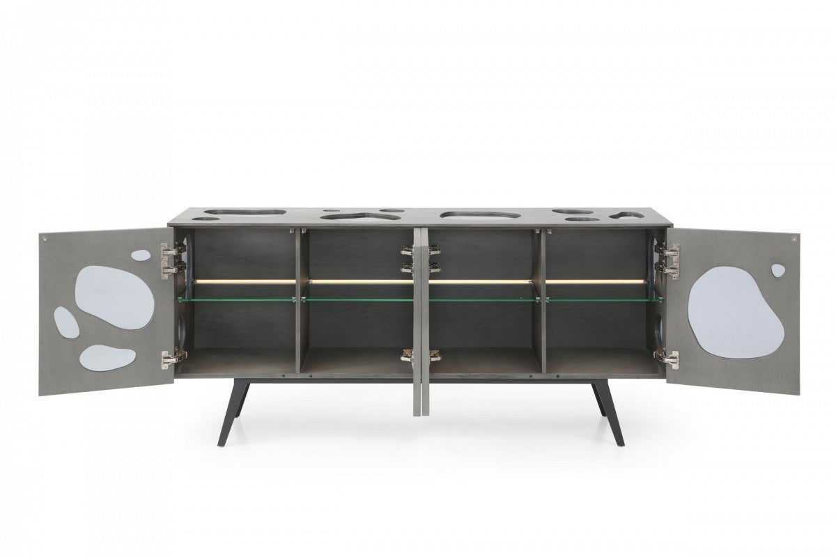 Modrest Fontana Modern Grey Buffet