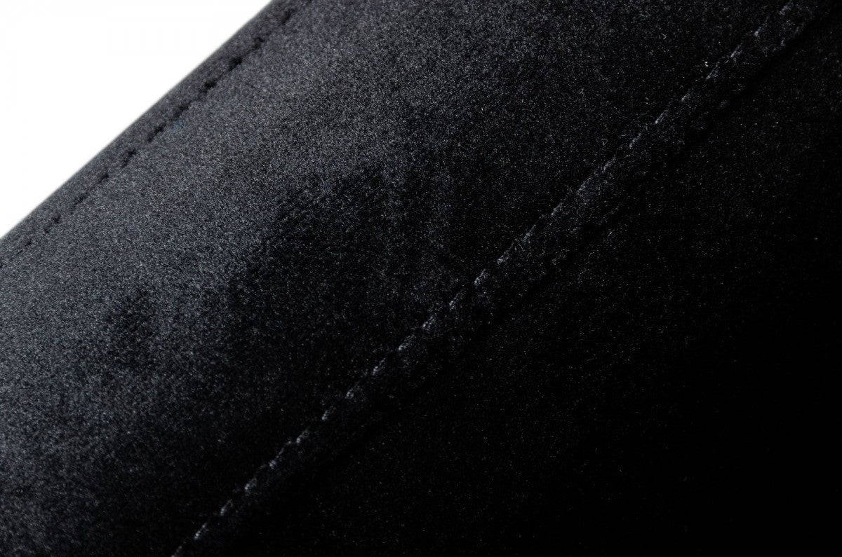 Modrest Fowler Modern Black Velvet Dining Chair - Stylish Design Furniture