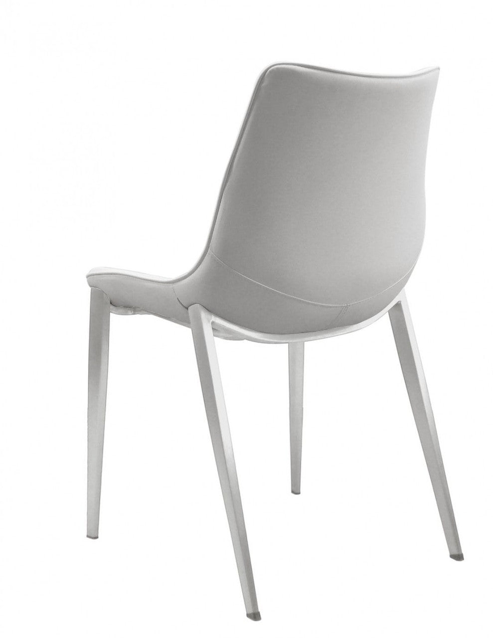 Modrest Frasier - Modern White Eco-Leather Dining Chair (Set of 2) - Stylish Design Furniture