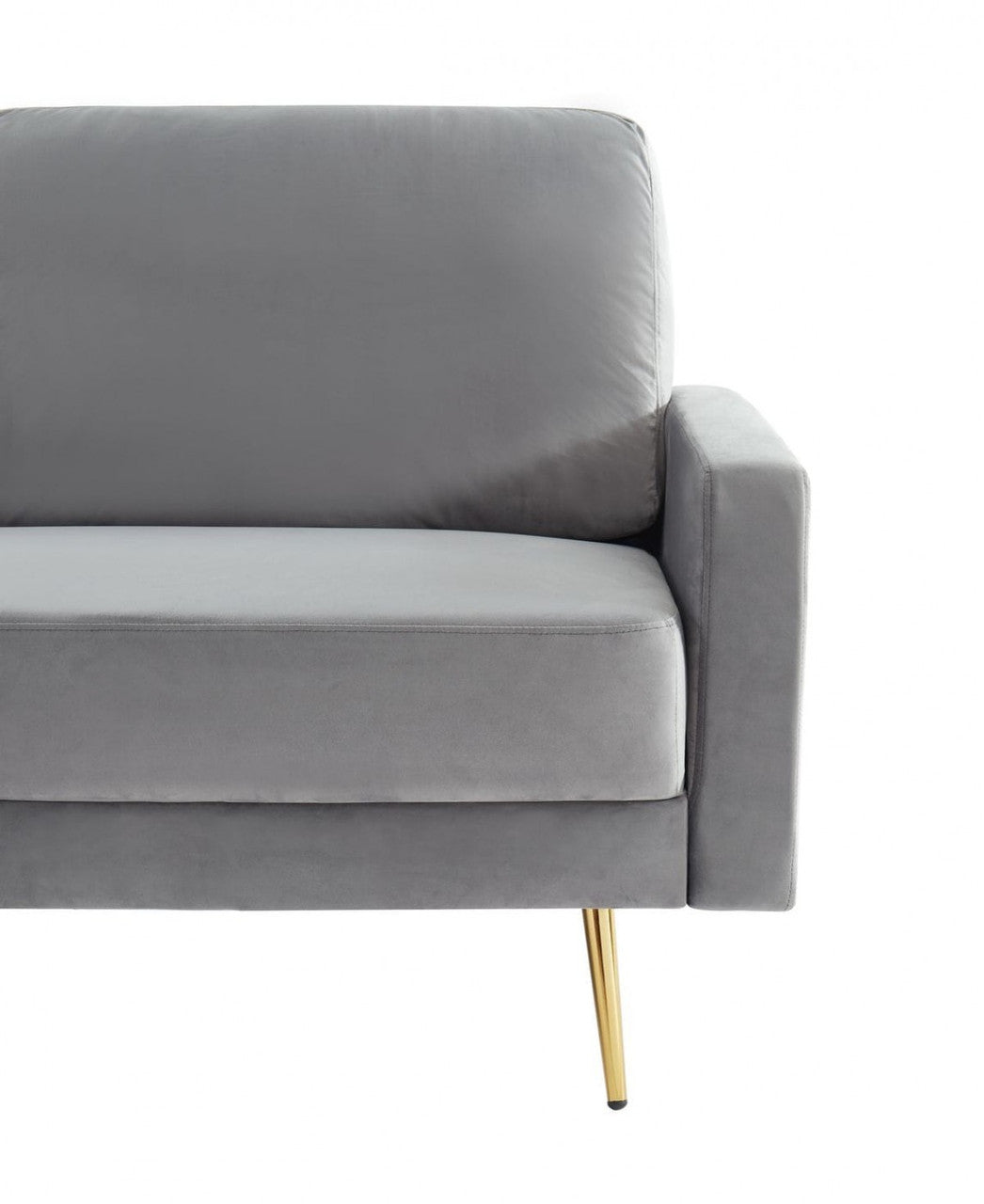 Divani Casa Huffine Modern Grey Fabric Sofa - Stylish Design Furniture