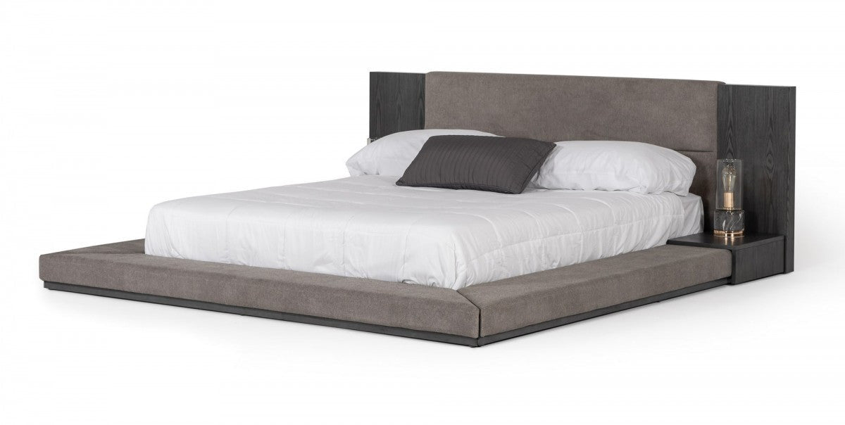 Nova Domus Jagger Modern Grey Bed - Stylish Design Furniture