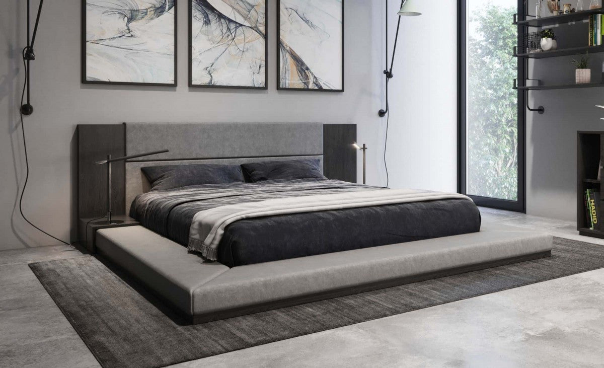 Nova Domus Jagger Modern Grey Bedroom Set - Stylish Design Furniture