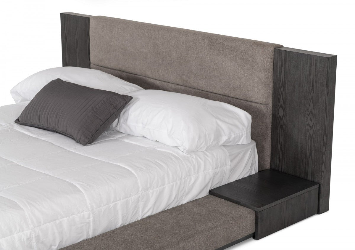 Nova Domus Jagger Modern Grey Bed - Stylish Design Furniture