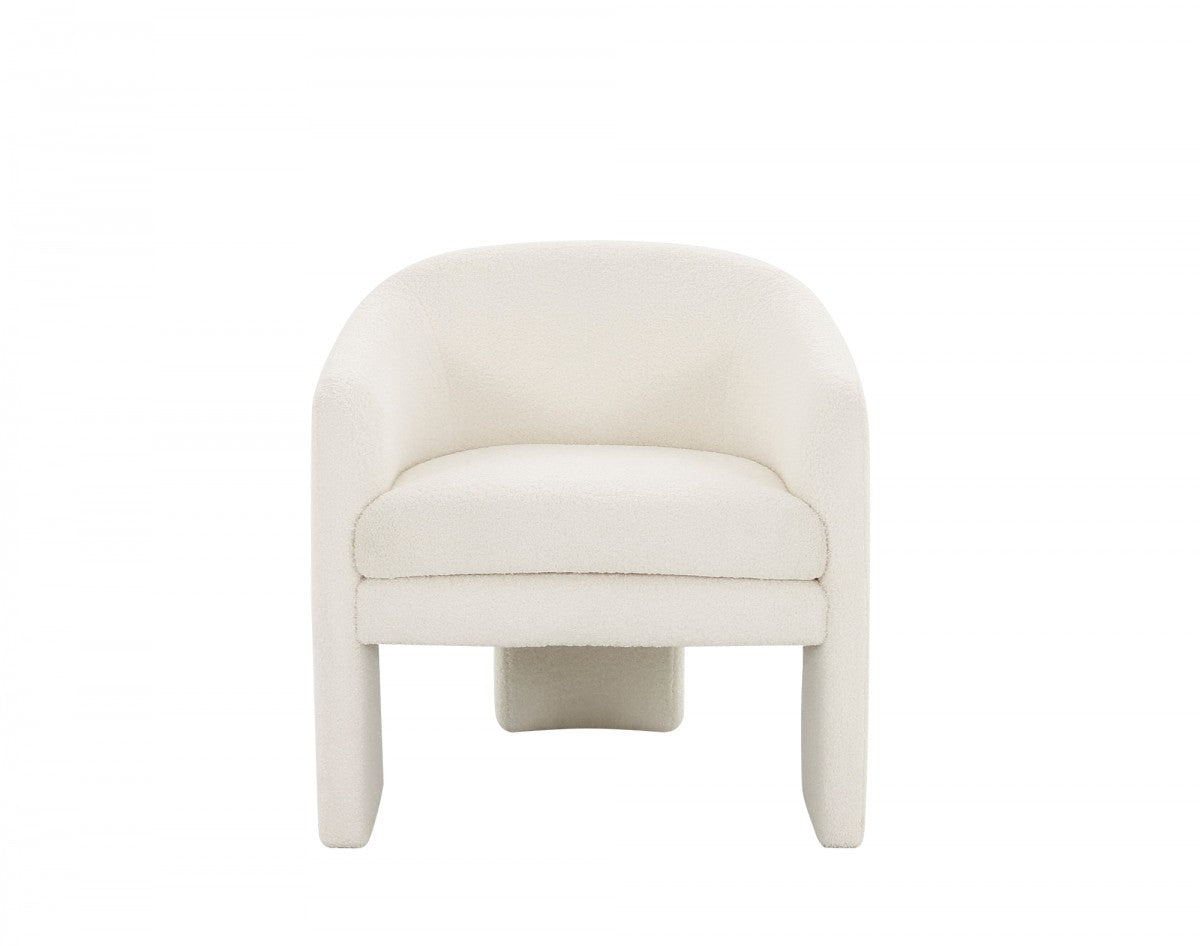 Modrest - Khan Modern Off White Fabric Accent Chair