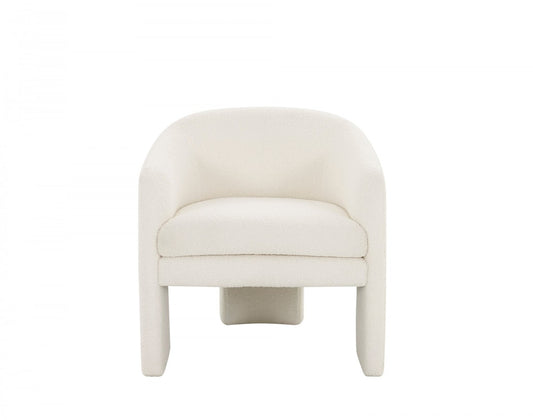 Modrest - Khan Modern Off White Fabric Accent Chair - Stylish Design Furniture