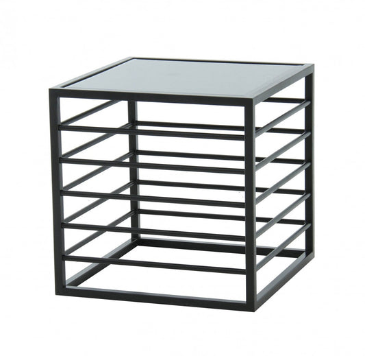 Modrest Malvo - Modern Black + Glass End Table - Stylish Design Furniture