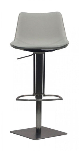 Modrest Manning Modern Light Grey Bar Stool - Stylish Design Furniture