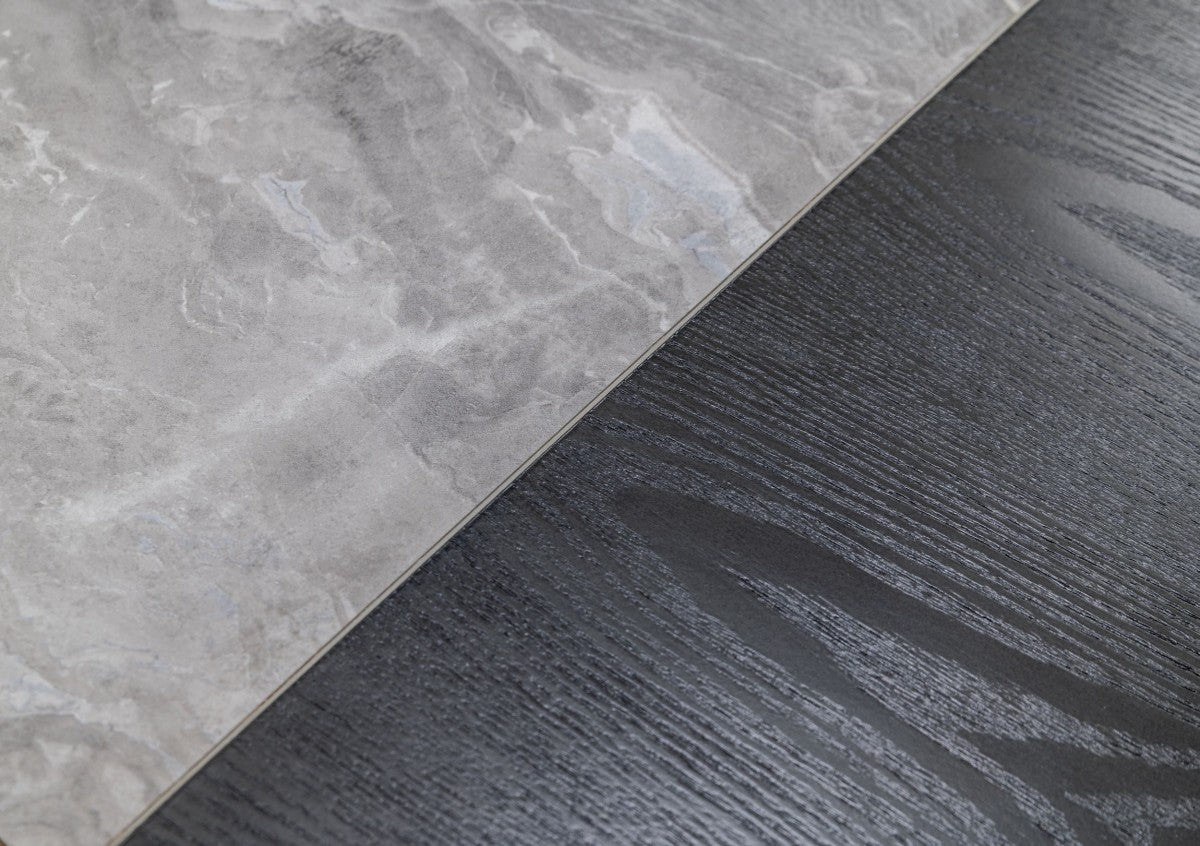 Nova Domus Maranello - Modern Grey Wash & Faux Marble Dresser