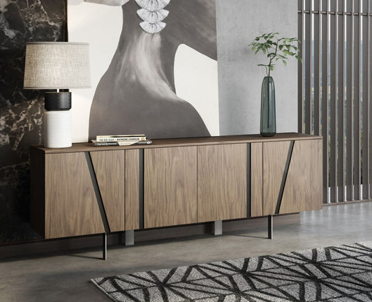 Modrest Mario - Modern Walnut Veneer Buffet - Stylish Design Furniture