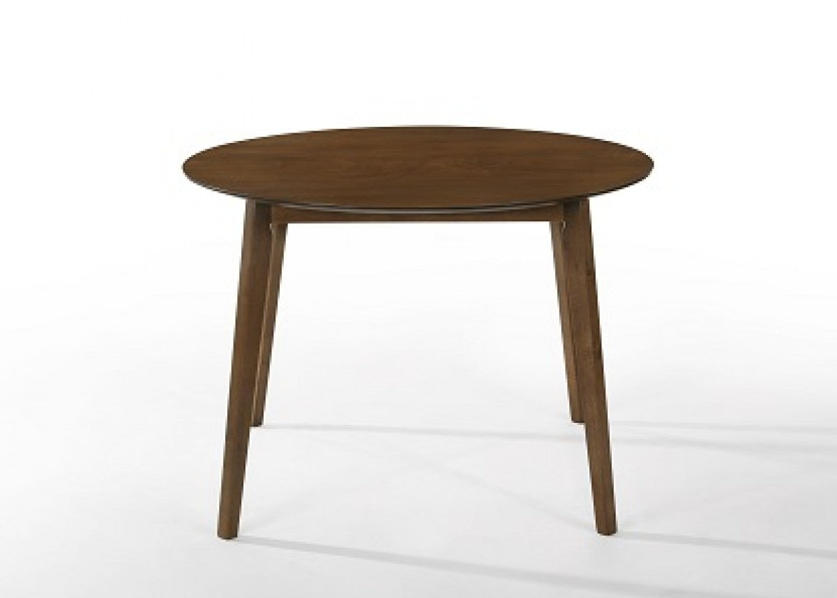 Modrest Castiano Modern Walnut Round Dining Table