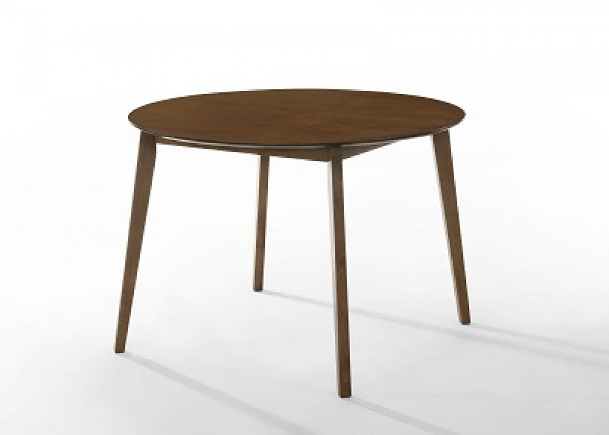 Modrest Castiano Modern Walnut Round Dining Table