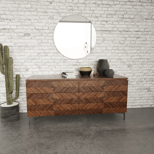Modrest Paula - Mid-Century Walnut Dresser - Stylish Design Furniture