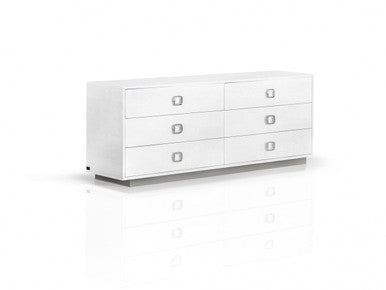A&X Victoria - Modern White Crocodile Dresser
