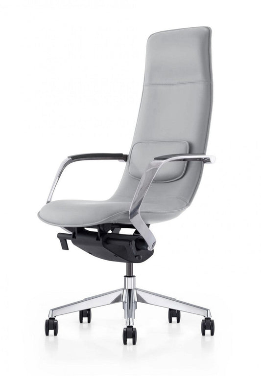 Modrest Nadella Modern Grey High Back Executive Office Chair