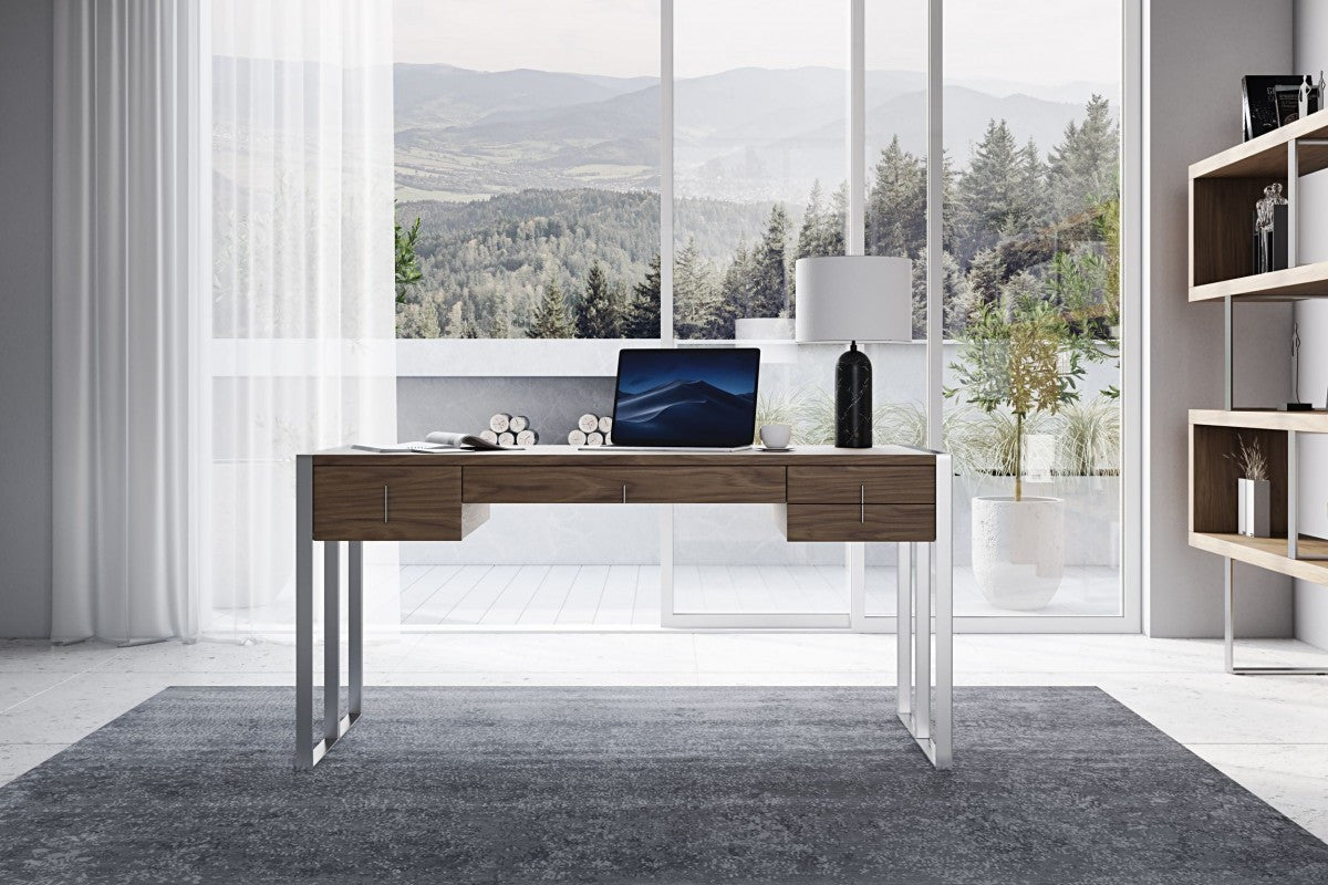 Modrest Dessart - Modern Walnut Veneer Desk