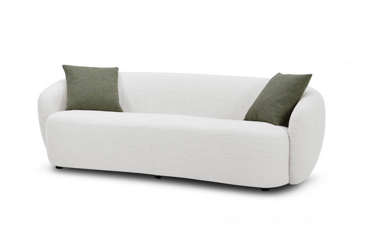 Modrest Omaha - Modern Off White Fabric Sofa - Stylish Design Furniture