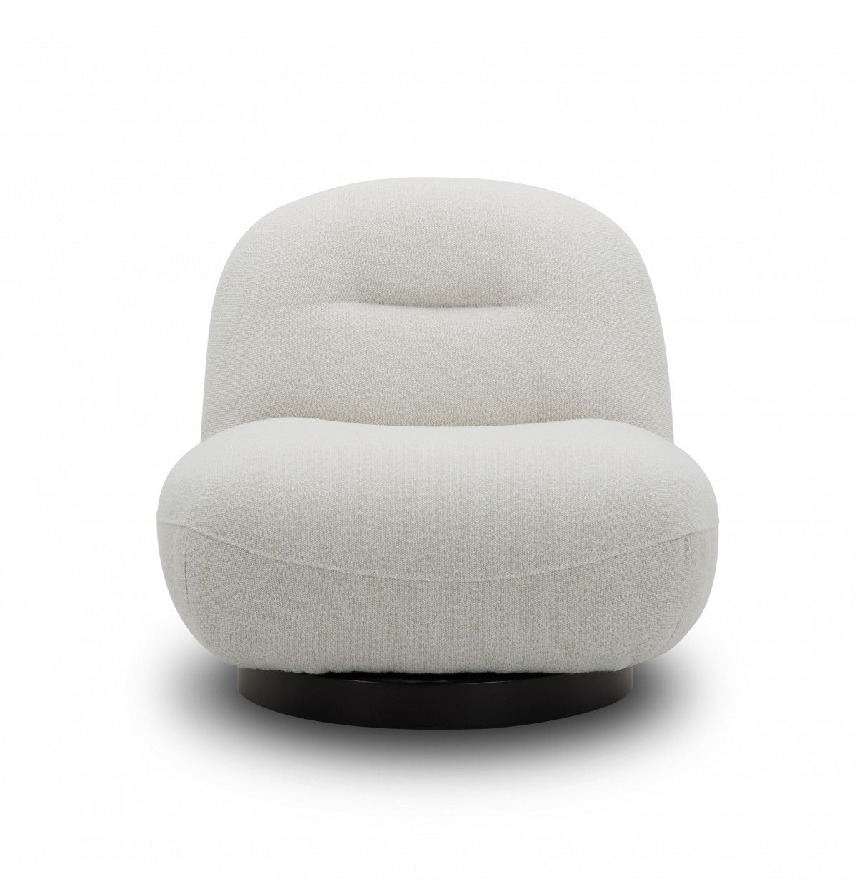 Modrest Renee - Modern Cream Fabric Swivel Chair