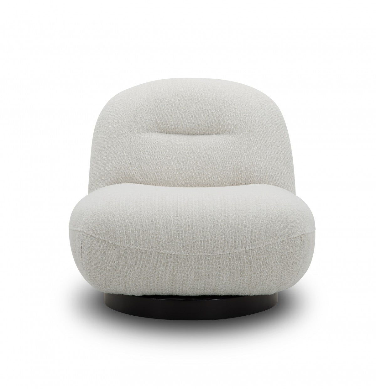 Modrest Renee - Modern Cream Fabric Swivel Chair - Stylish Design Furniture